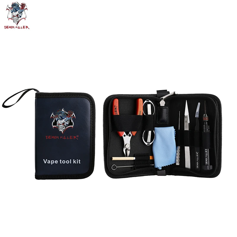 

Original Demon Killer Vape Tool Kit DIY E-Cigarette Tool Vape Bag Kit With DIY Accessory For RDA RBA Atomizer Vapor