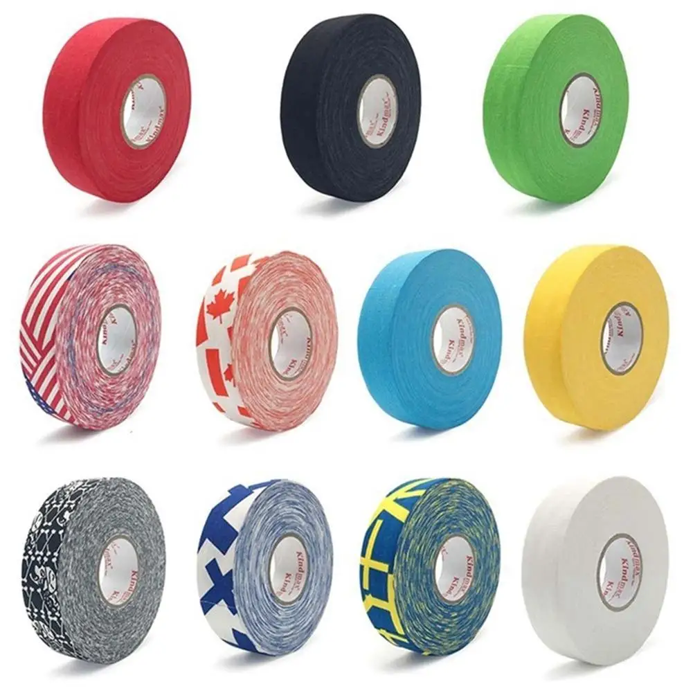 

Hockey Stick Tape 1Pc 2.5mm x 25m Multipurpose Colorful Sport Safety Cotton Cloth Enhances Ice field Hockey badminton Golf Tape