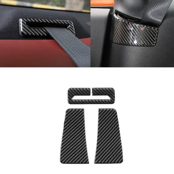 

Car Seat Belt Buckle Decoration Cover Carbon Fiber Stickers for Dodge Challenger 2015-2020 Car Interior Accessories for Dodge