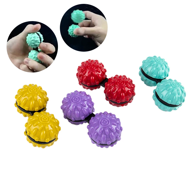 Siamese Massage Ball Decompression Toy Creative Finger Spinning Ball Toys Gift Kids Audlt Release Stress Tools|Squeeze Toys 15 Siamese Massage Ball Decompression Toy Creative Finger Spinning Ball Toys Gift Kids Audlt Release Stress Tools|Squeeze Toys