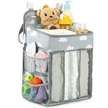 

Multi Function Folding Baby Diaper Organizer Delicate Design Fashionable and Simple Infant Nappy Storage Hanging Bag