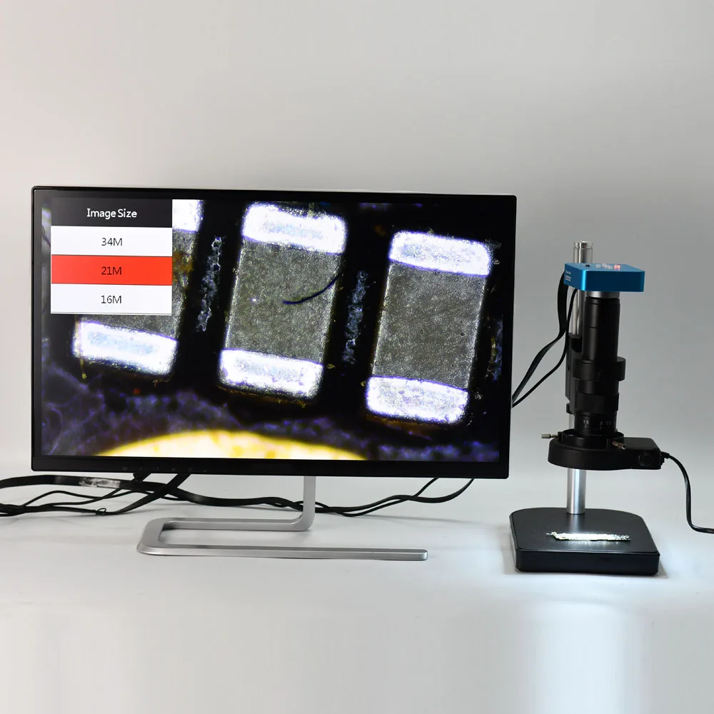 

34MP Full HD Industrial Electronic Digital Video Microscope Camera for Phone CPU PCB Repairing with Remote Control
