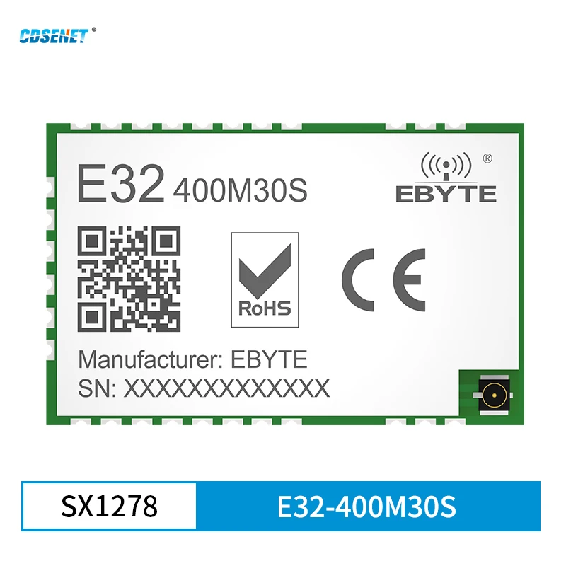 Lora SX1278 Spread Spectrum Module SPI 433MHz 470MHz Long Distance 10KM Low Power 30dBm CDSENET  E32-400M30S IPEX/stamp hole