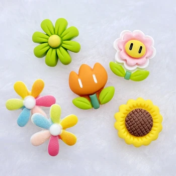 

20Pcs Kawaii Cute Mixed Mini flowers Flat back Resin Cabochons Scrapbooking DIY Jewelry Craft Decoration Accessorie E90