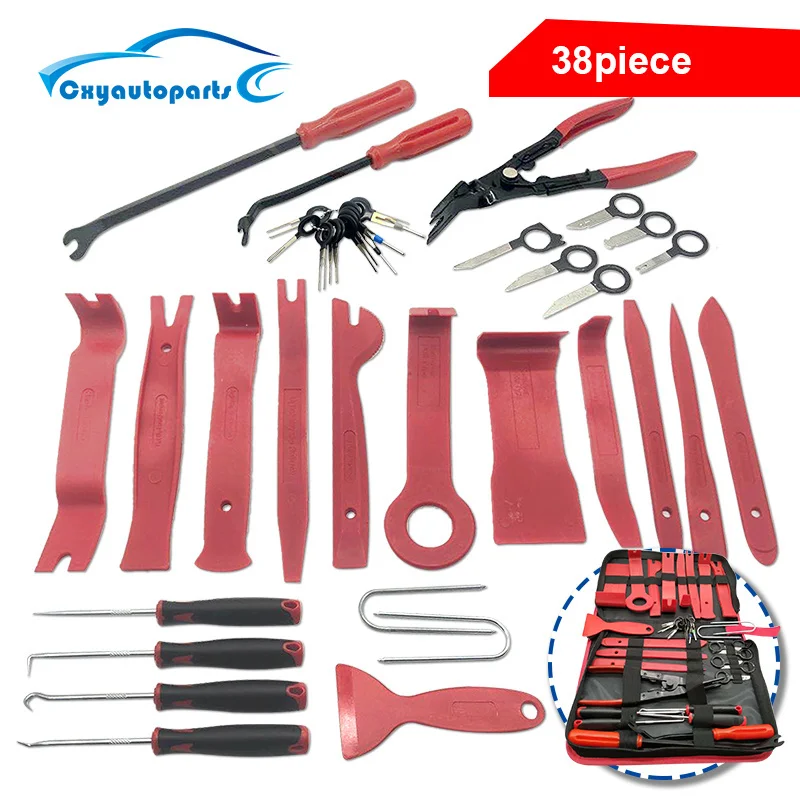 Kit Leve Per Rimozione Rivetti Auto Finestrini Portiere 5 Pezzi Attrezzo Pannelli Auto In Acciaio - 5