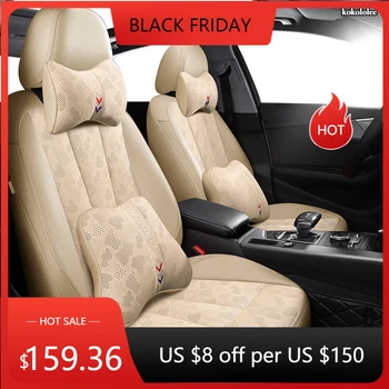 

kokololee Custom Leather car seat covers For KIA Sportage Optima Cerato Forte Soul K3 K3S K4 K5 KX3 KX5 KX7 KX CROSS seat cars