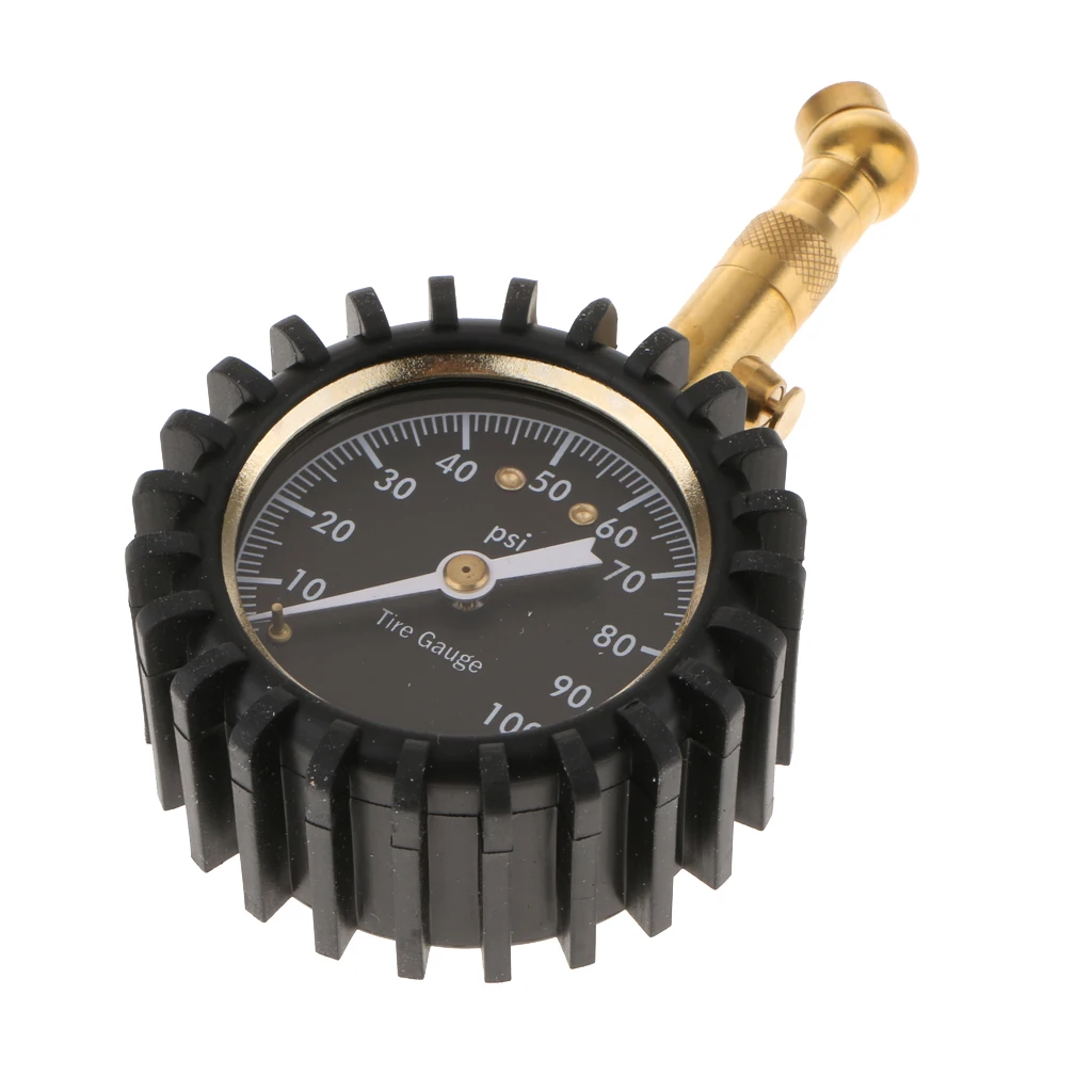 Car Vehicle Automobile Tire Tyre Air Pressure Gauge 0-100psi Dial Meter