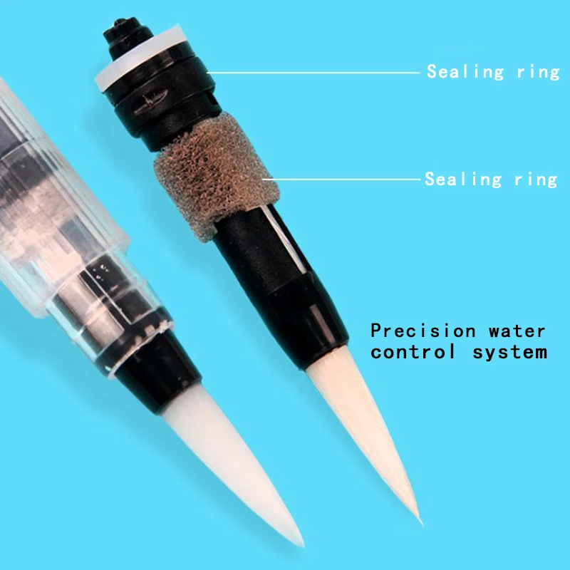 6Pcs/Set Refillable Paint Brush Water Color Brush for Painting Calligraph Drawing Art Supplies