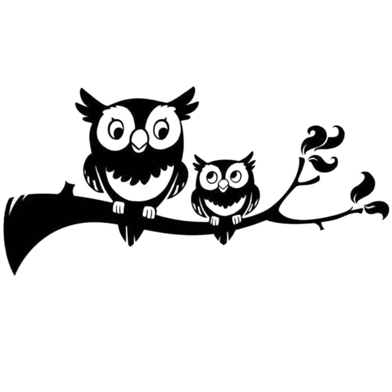 15*7 3 см Совы ветке дерева наклейка Стикеры Милая повязка на голову для маленьких