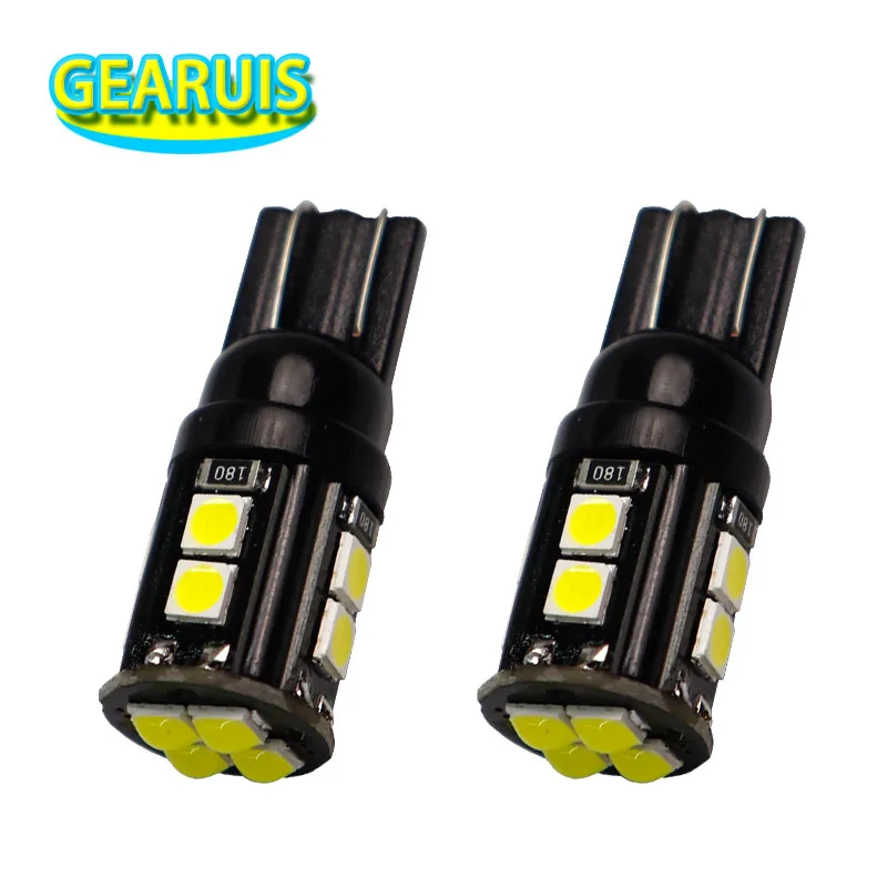 

10pcs T10 1w led 12 smd 3030 led convext & flat 1W chips 80MA W5W 168 Car Interior Bulb Map Light Automobiles Side Sigal