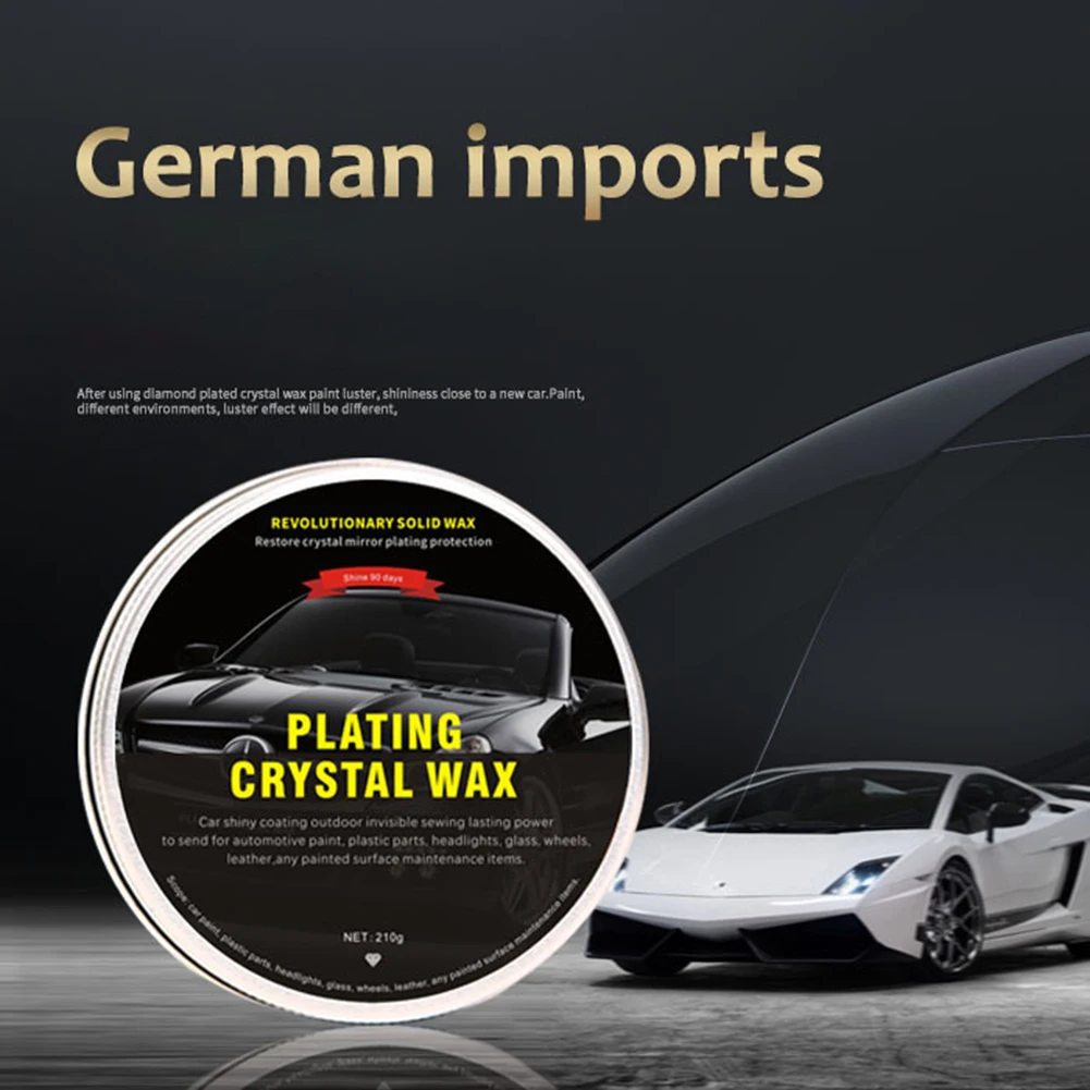 

Car Wax Crystal Plating Set Hard Glossy Carnauba Wax Paint Care Coating Tiny Scratch Repair Maintenance Artifact Auto Wash Tools