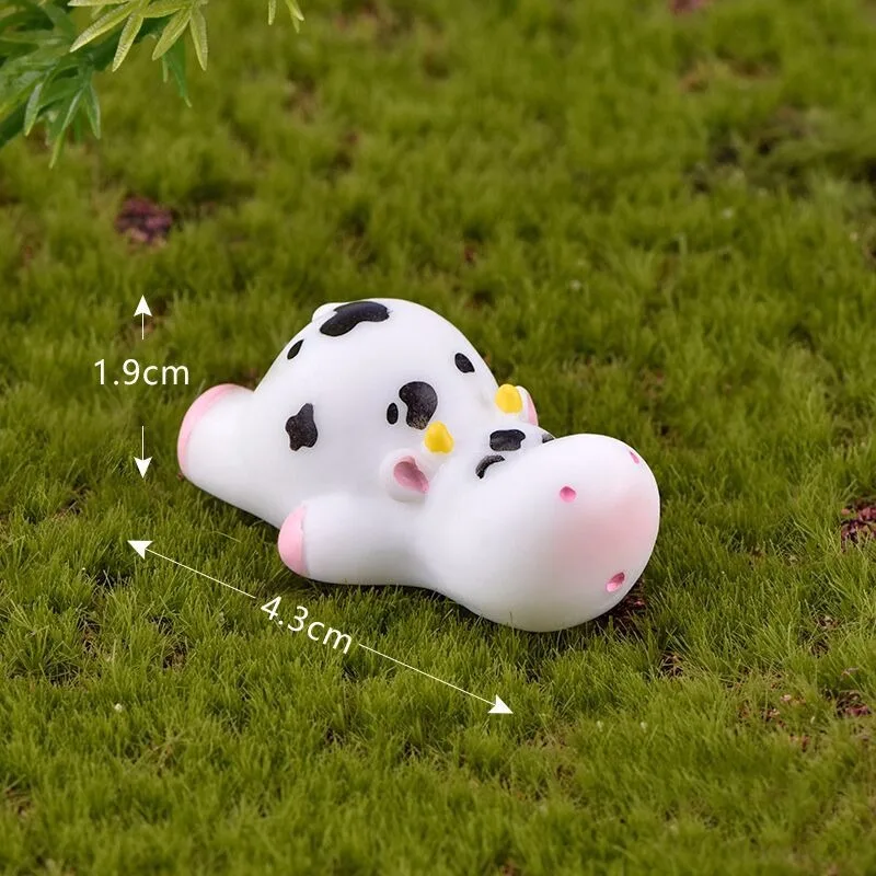 8 типов Kawaii статуэтка коровы садоводческий бонсай украшение мини сказочный сад