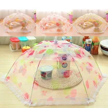 Складная кружевная Крышка для еды, стол, анти мухи комары, пищевая фруктовая дышащая крышка для посуды, соковыжималка