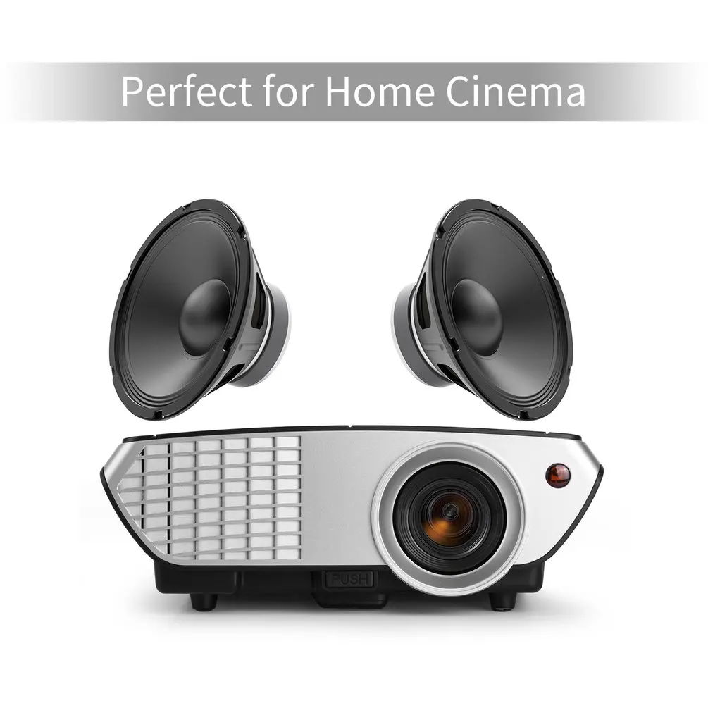  5 Inch TFT AC 100-240V 2000 Lumens Mini Portable LCD LED Projector Video Multimedia with HDMI Cable