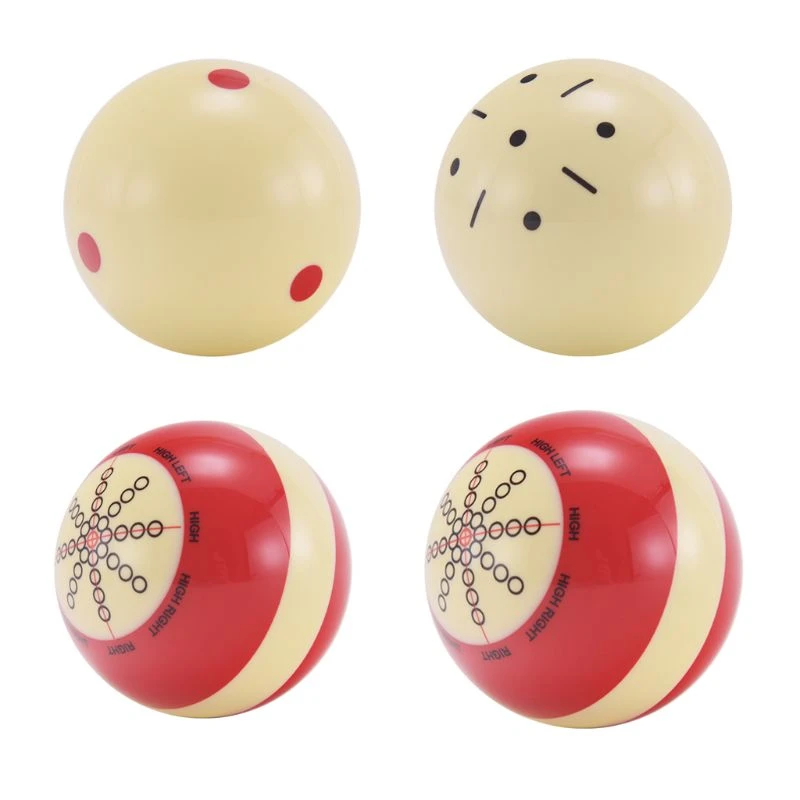 Katigan 1Pcs 57mm Durable White Red Resin Billiards Spot Pool Snooker Practice Training Cue Balls Sports for Beginner