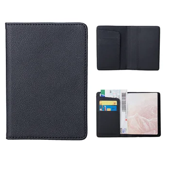 

High Classic Quality Bussiness Passport Holder with Multi ID Card Slots Tickets Check Passport Covers customize name logo emblem