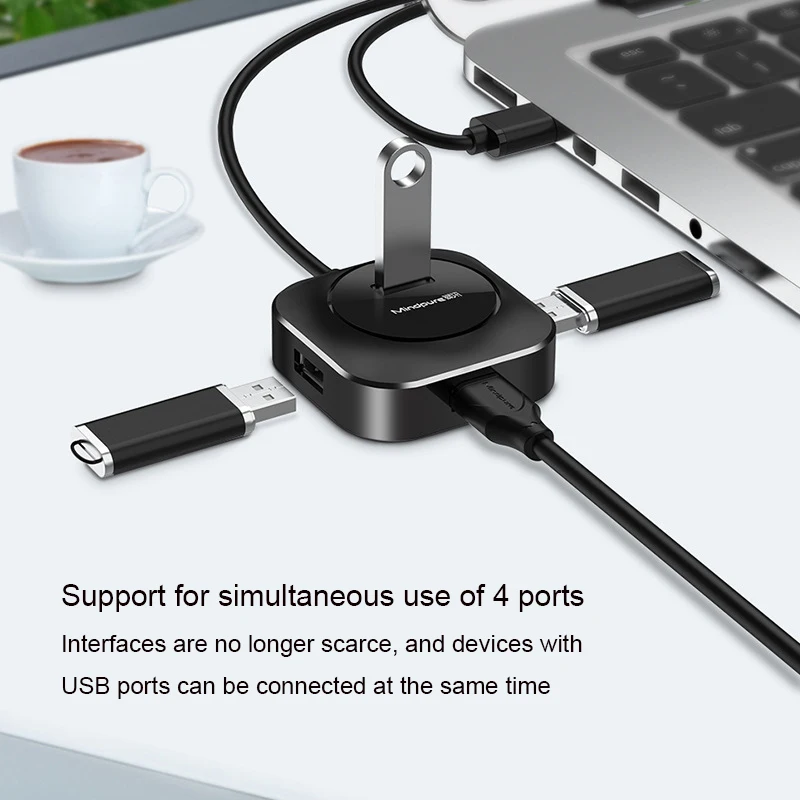 

USB C HUB USB 2.0 HUB Splitter Multiple USB Hab Type C HUB 2.0 Multi Hab Expander 4 Port HUB for PC Laptop card reader