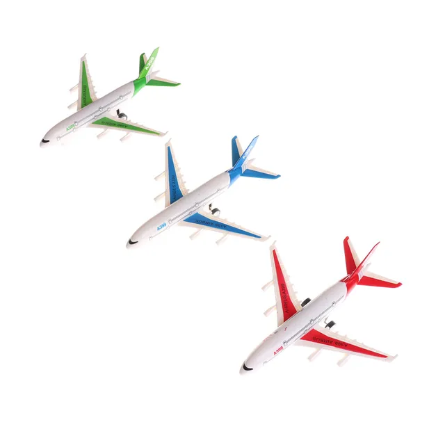 Air Bus Model Kids Children Fashing Airliner Passenger Plane Toy Passenger Model 2
