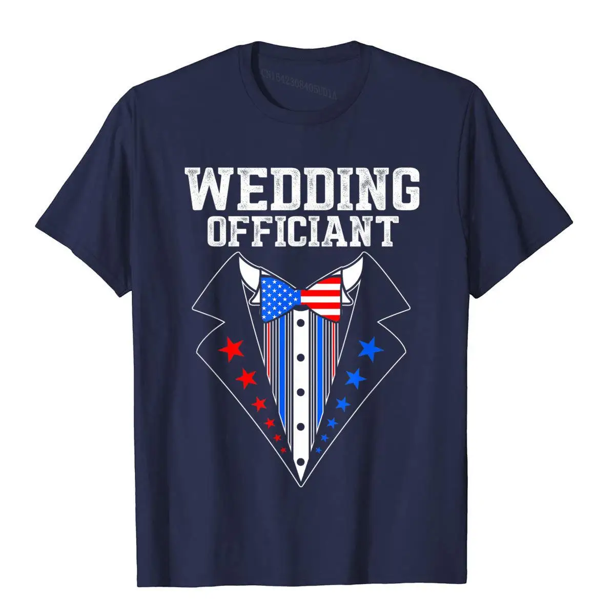 Wedding Officiant Proposals Internet Ordained Minister Gift T-Shirt__B7408navy