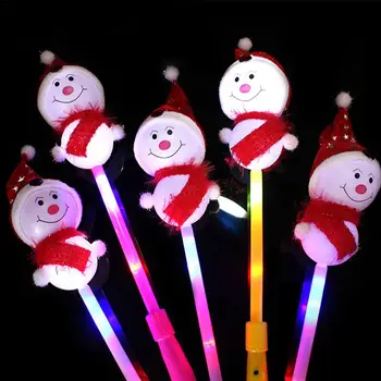 

Christmas Gifts Light-Up Magic Ball Wand Glow Stick Snowman Led Magic Wands Rave Toys Great For Birthdays Princess Costume