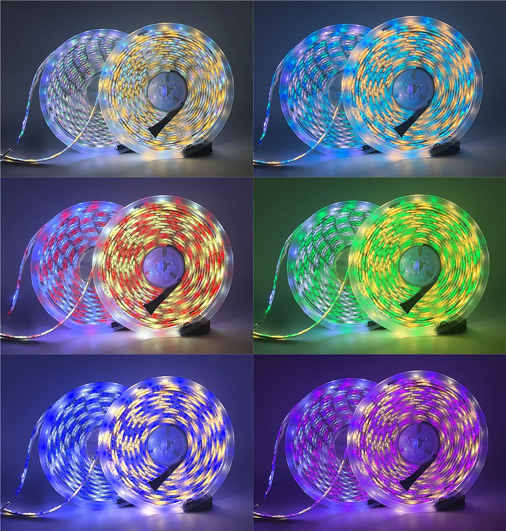 Светодиодная лента 5050 RGB / RGBW/RGBWW 5 м 300 светодиодов изменяемый цвет гибкая