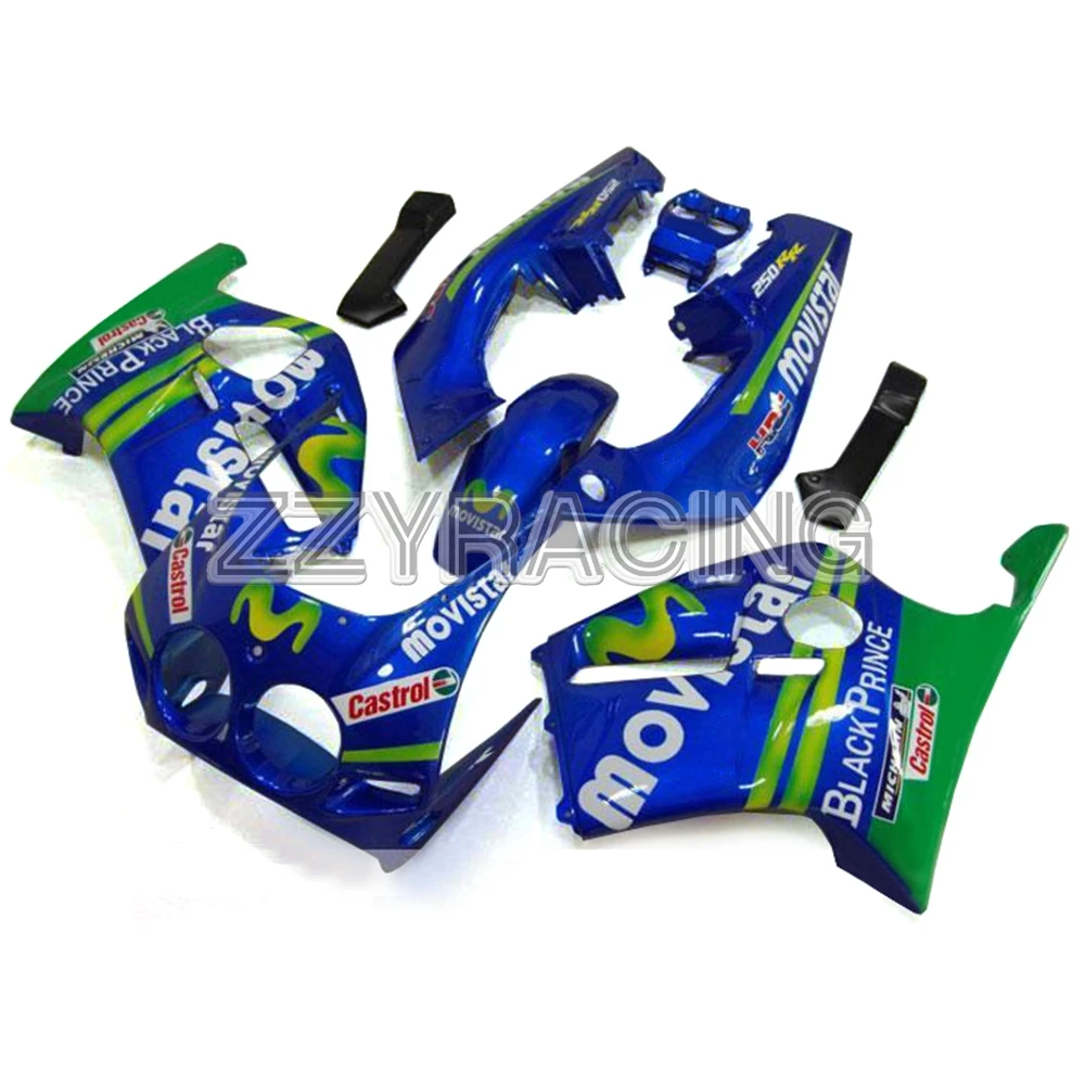 

Complete Fairings Kits for Honda CBR250RR MC19 1988 1989 CBR 250RR MC19 88 89 Year ABS Plastic Bodywork Covers Green Blue Cowls