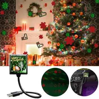 

Christmas Starry Sky Projector Lights LED Indoor Outdoor Snowflake Starry Sky Projector Lights Christmas Party Decoration J60