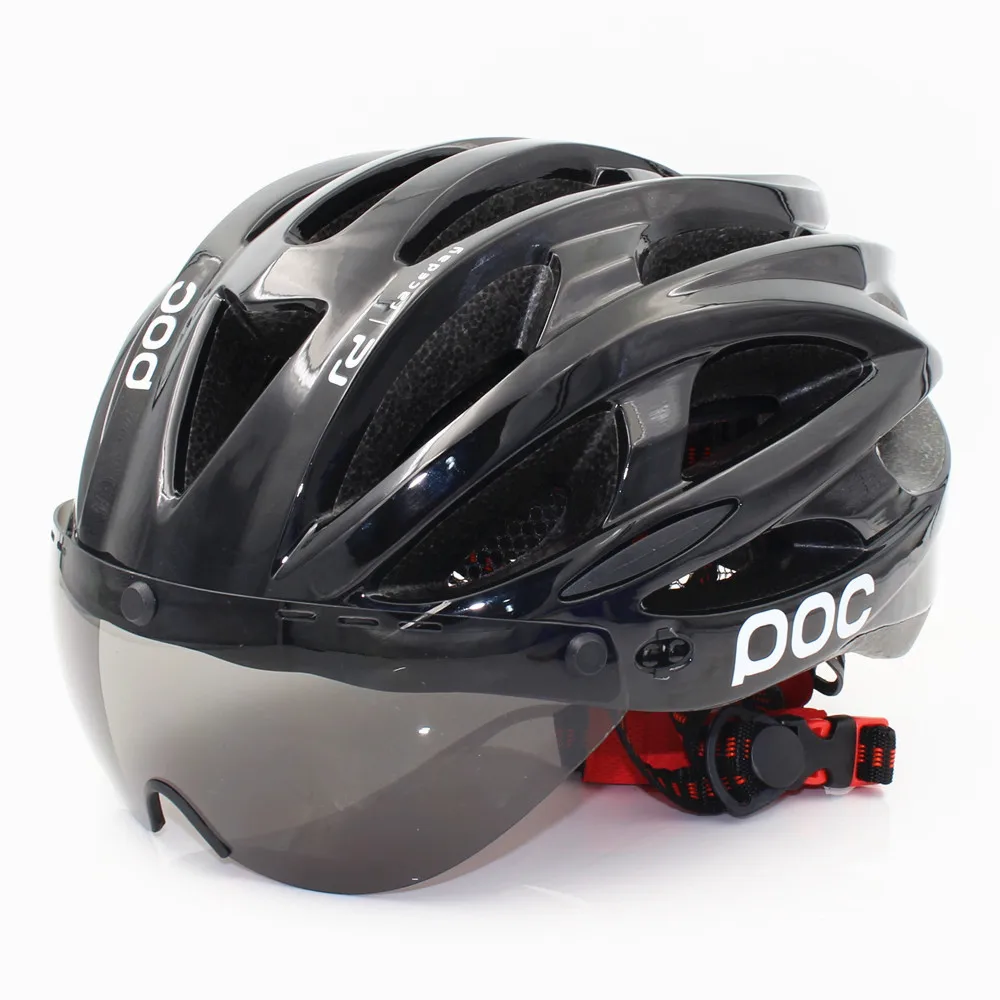 Raceday Road Riding Bicycle Men Women Bike Helmet Back Light Mountain Road Ciclismo Cycling Helmets Safety Cap lens