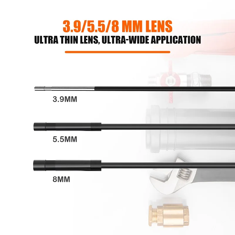 4.3" IPS Screen Industrial Endoscope Camera HD1080P Single Dual Lens Inspection Borescope IP68 Waterproof LEDs 2600mAh Battery 6 4.3" IPS Screen Industrial Endoscope Camera HD1080P Single Dual Lens Inspection Borescope IP68 Waterproof LEDs 2600mAh Battery 6