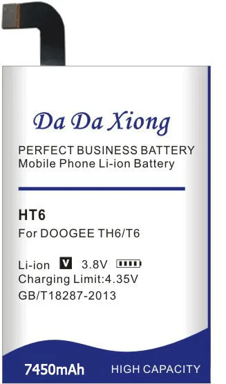 Аккумулятор высокой емкости 7450 мАч HT6 для Ulefone power Для DOOGEE T6 Oukitel K6000,, аккумулятор для телефона
