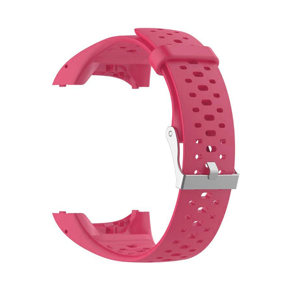 Силиконовый ремешок для часов для Polar M400 M430 Смарт-часы браслет спортивный сменный Браслет Correa для Polar M400 M430 - Цвет: Rose red