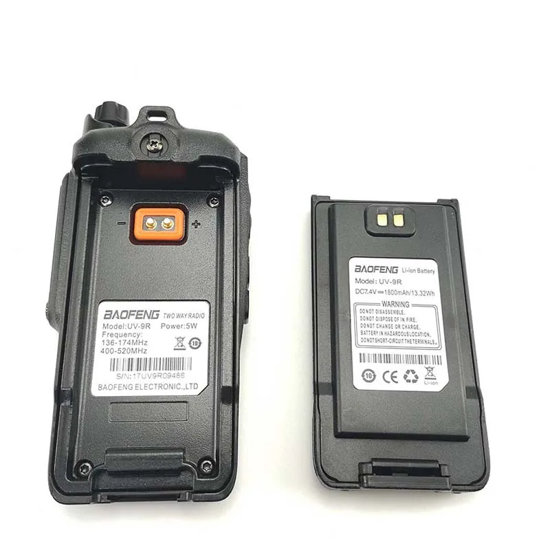 2pcs Baofeng UV 9R 2018 New Design Walkie Talkie IP67 Waterproof High Quality Two Way Radio 3