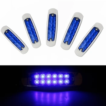 

24v 12LED truck side light LED car side light side light heavy truck compartment side light turn signal red yellow white green b