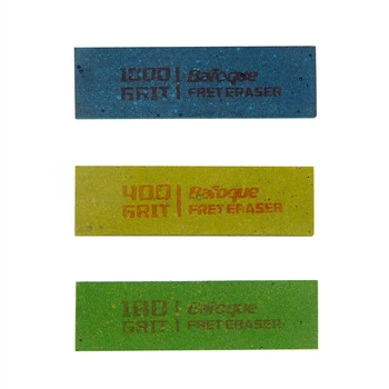 

New 3Pcs Guitar Polishing Rubber Erasers Abrasive for Fretwire 180 Grit & 400 Grit &1000 Grit Guitar Maintain Kit