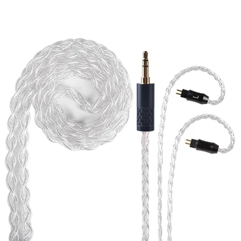 

Yinyoo UPOCC Aolizi 7N Single Crystal Copper Silver Plated Cable 2.5/3.5/4.4MM With MMCX/2PIN Connector KZZSN ZS10 PRO ZSX C12