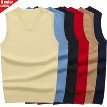 ^#Cheap Men's Spring and Autumn Fashion Casual V-neck Solid Color Vests Pure cotton Slim Knit Bottoming Shirt Big Size 3XL ^#Cheap Men's Spring and Autumn Fashion Casual V-neck Solid Color Vests Pure cotton Slim Knit Bottoming Shirt Big Size 3XL