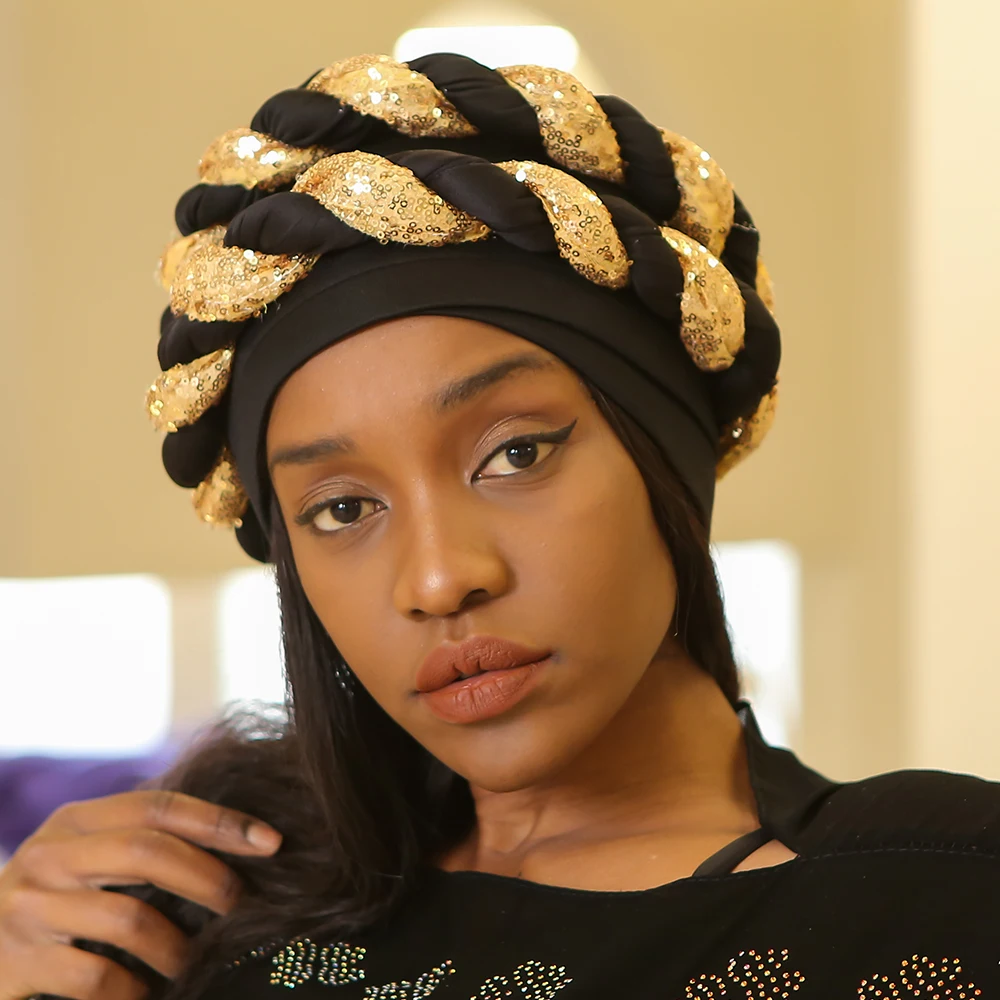 New Women Twisted Braid Hat Turban 