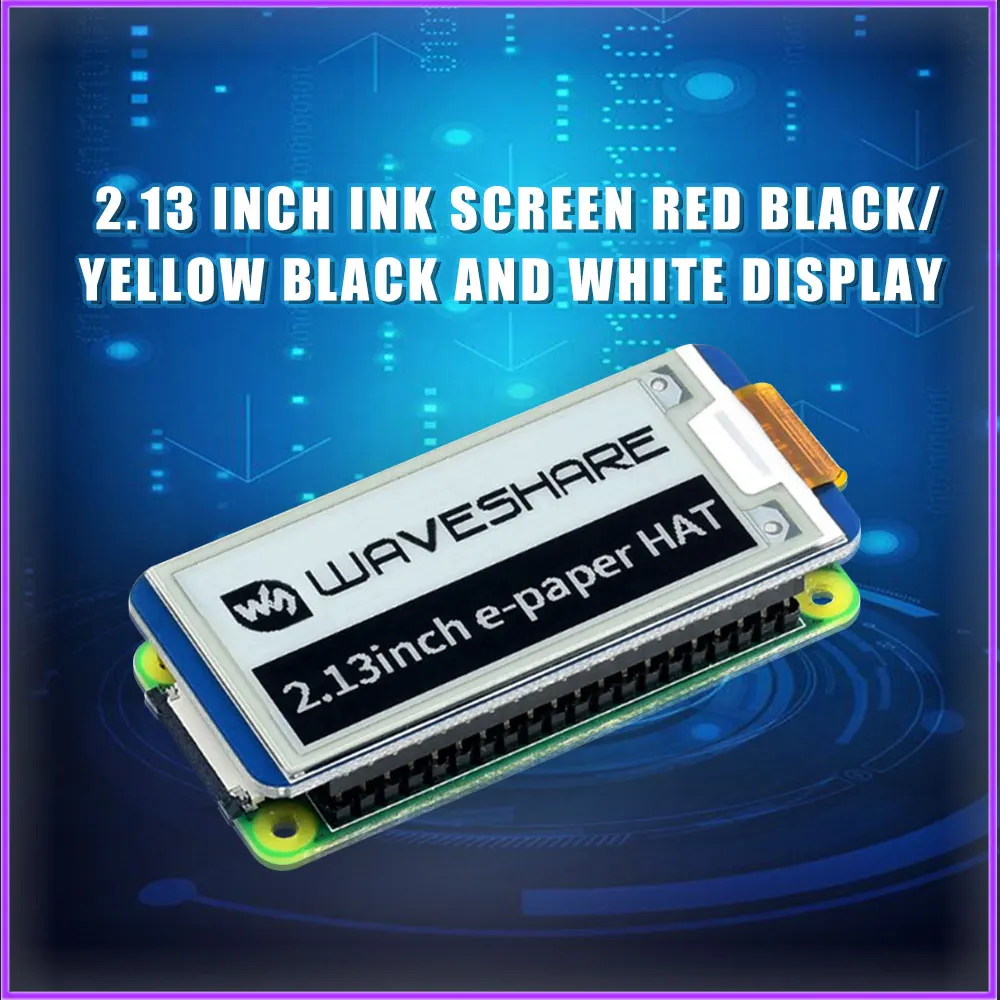 Raspberry Pi 2 13 дюйма E-Ink дисплей 250 × 122 экран e-paper Hat для 4B/3B +/3B/Zero Jetson Nano Arduino STM32 |