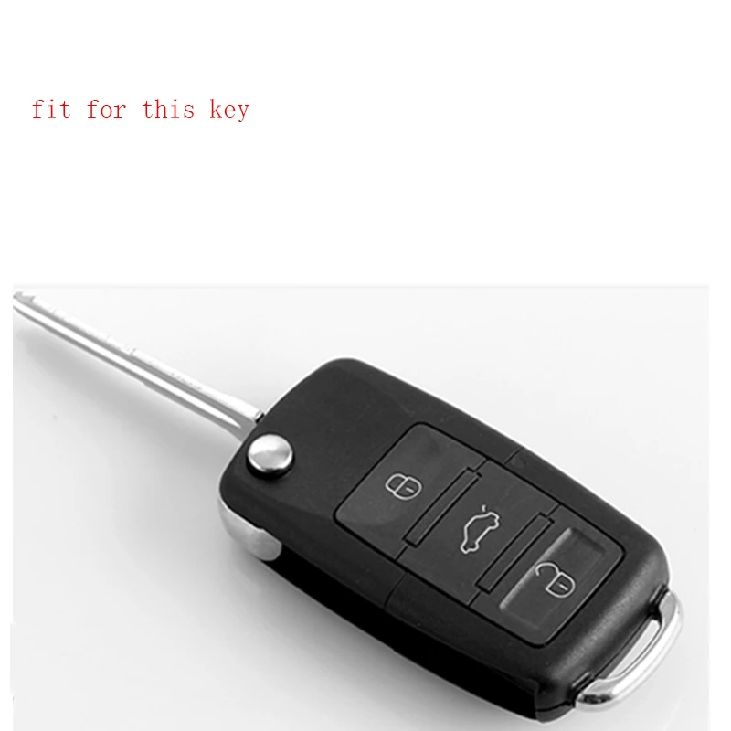 Car Key Shell Silicone Key Cover Case for VW Golf 4 5 6 7 Bora Jetta POLO MK4 MK6 Bora Passat B5 B6 Superb Tiguan Beetle