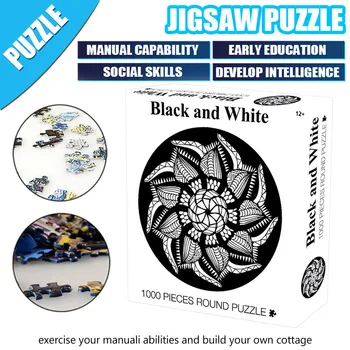 

2020 Newest Adult Children's Educational Holiday Gift Puzzle Toy 1000PC Landscape Puzzle Size: Approx. Diameter: 67.5 cm