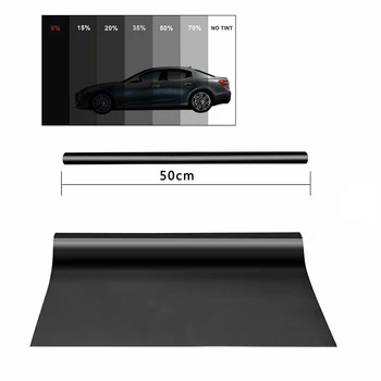 

Newest VLT 5% 19.7 X 118 Office Home Car Glass Uncut Roll Tint Window Film Top