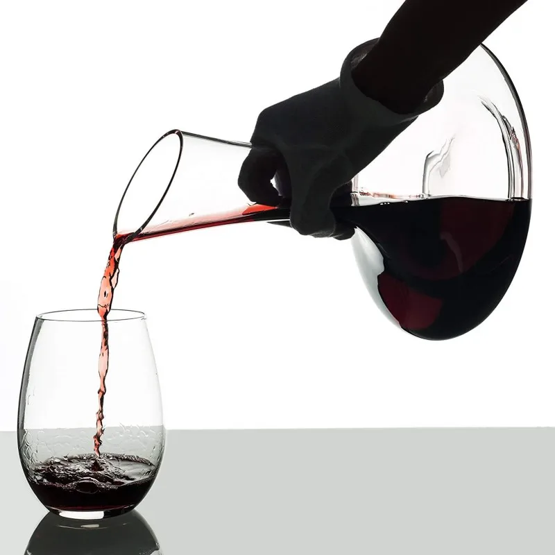 Графин для вина хрустальный стакан для виски ручная выдувная Бессвинцовая Графин для вина для водки 1500 мл