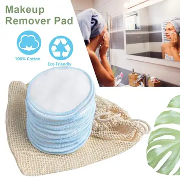 

10Pcs/lot Reusable Cotton Pads Face Makeup Remove Pad Double Layer Wipe Nail Art Cleaning Pads Skin Care Cleaning Tool