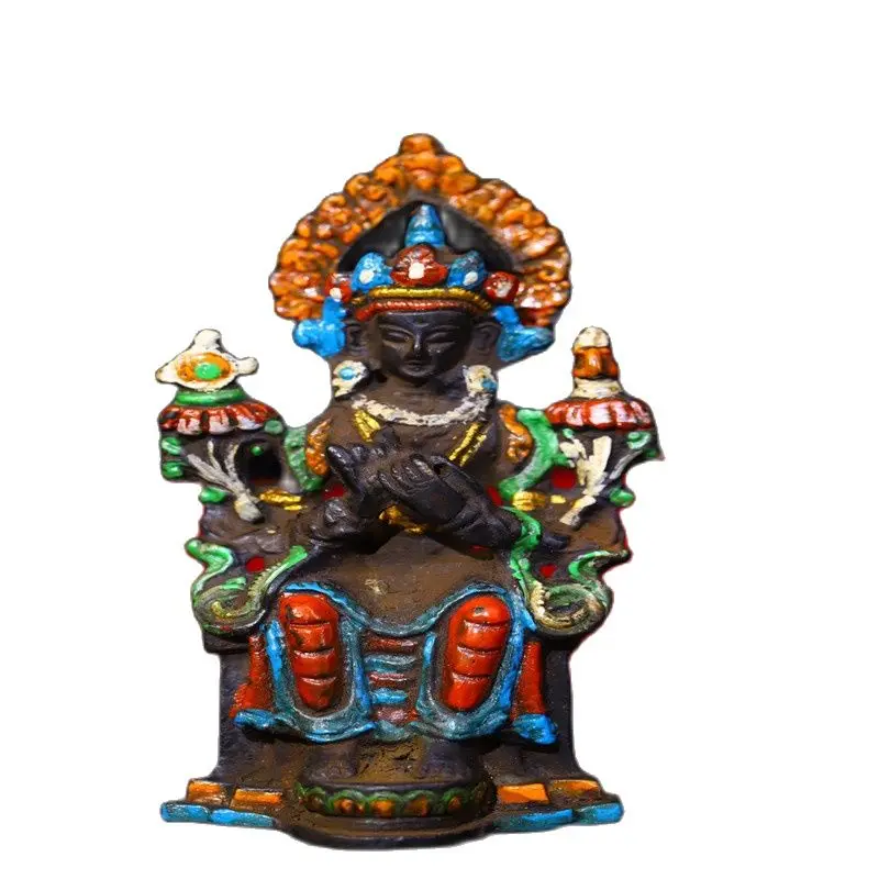 

Early collection of carved painted Buddha statues