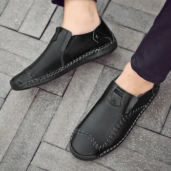 

Chaussures Heren Schoenen Summer Full Grain Leather Leather Casual Fashion Shoes Men