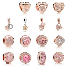 Новая мода 925 Серебряный Бисер Очарование объятия с кубическим цирконием основа ювелирный браслет сделай сам бесплатно Mai'l