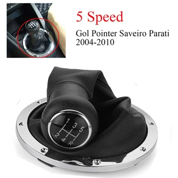

5 Speed Gear Shift Knob Gearstick Gaiter Boot Kit Leather Shift Handball for Gol Pointer Saveiro Parati 2004-2010