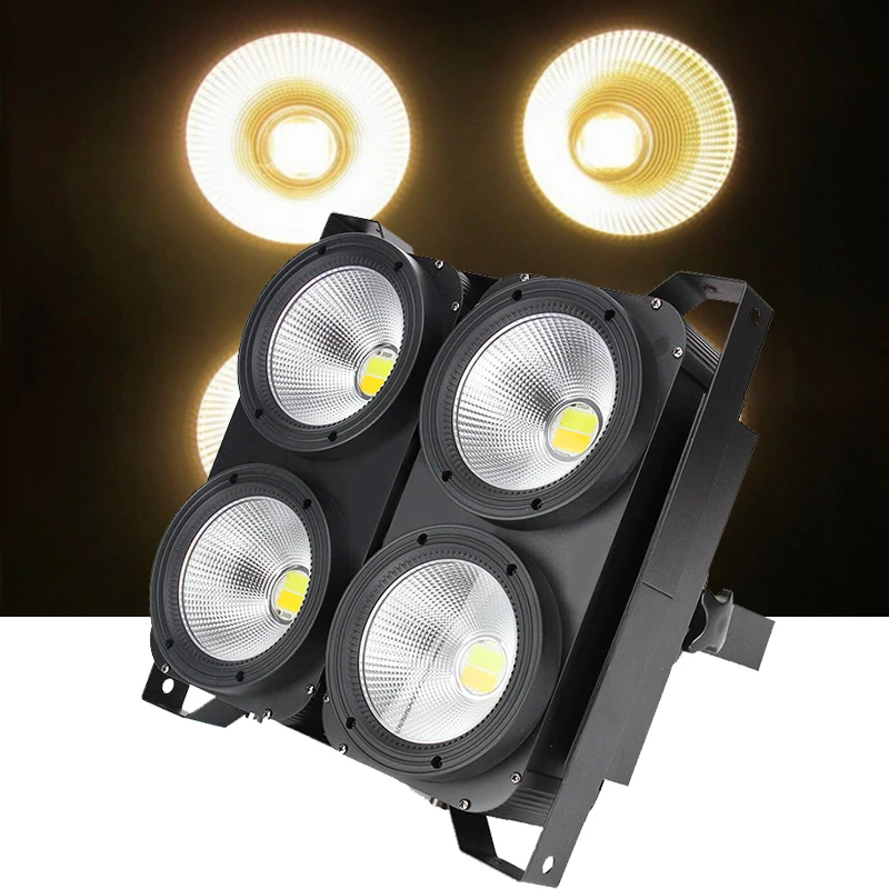 4x100 Вт Led COB Par Светильник DMX 400 АУДИТОРИЯ blinder светильник стробоскопический эффект