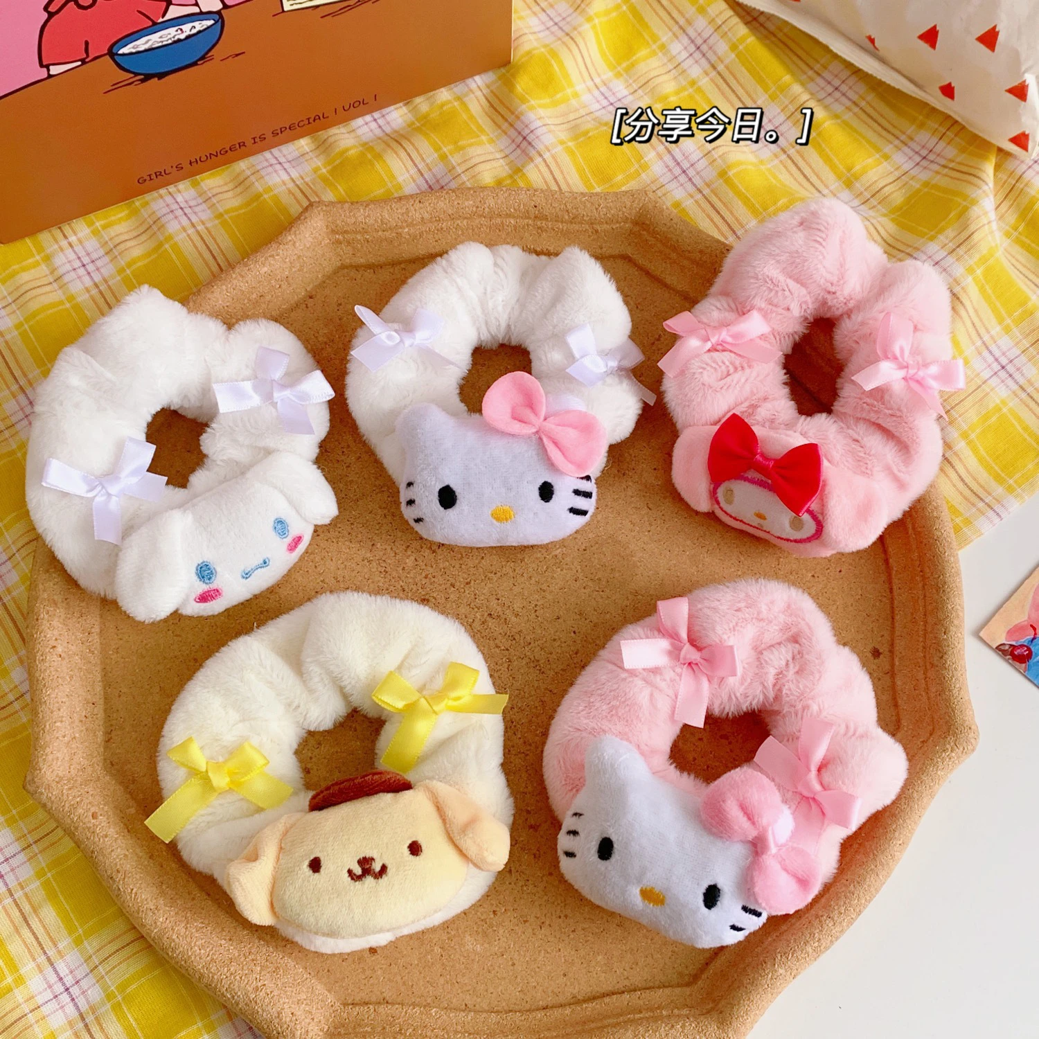 Lolitajk Mycomposcitcrosoll Hellokt Pompom Purin日本のアニメキャラクター子供用ヘアタイヘッドバンド Null Aliexpress