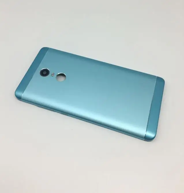 Синий Задний металлический чехол для Xiaomi Redmi Note 4 Global/Note 4X крышка батареи задний корпус сменный части - Цвет: Синий